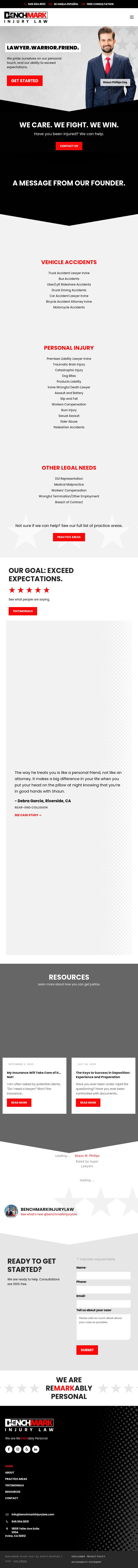 Benchmark Injury Law - Irvine CA Lawyers