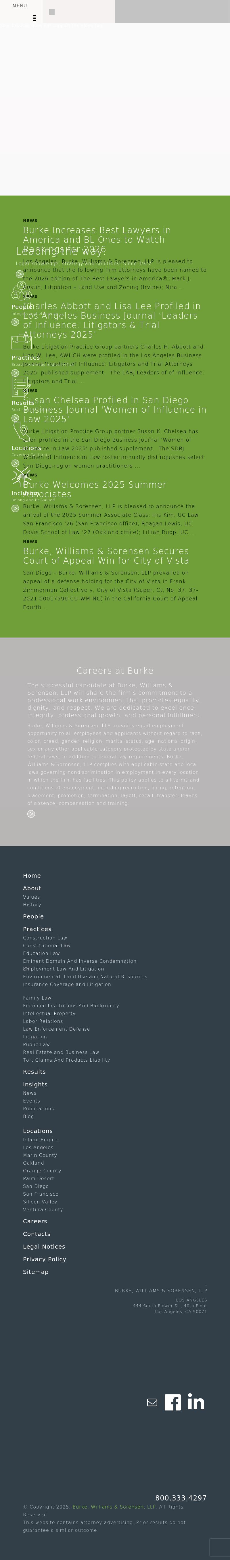 Burke, Williams & Sorensen, LLP - Camarillo CA Lawyers