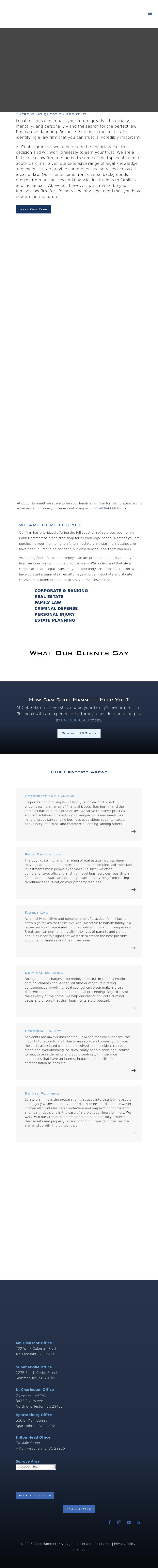 Cobb, Dill & Hammett, LLC - Mt. Pleasant SC Lawyers