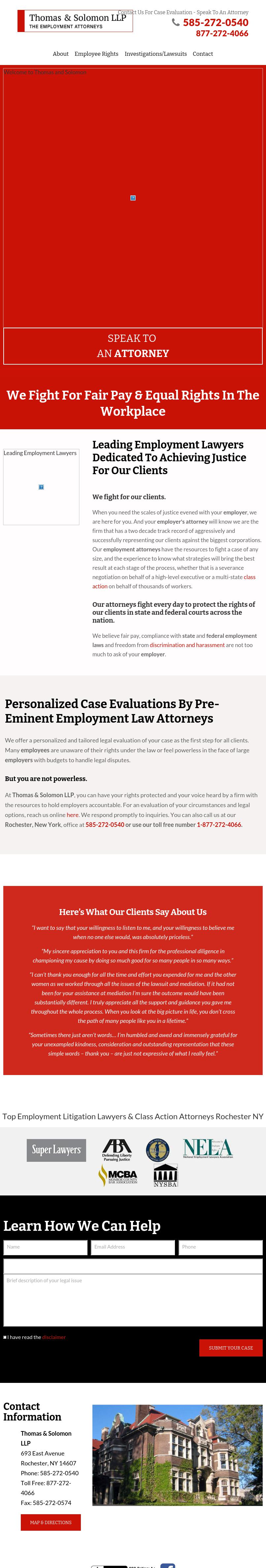 Thomas & Solomon LLP - Rochester NY Lawyers