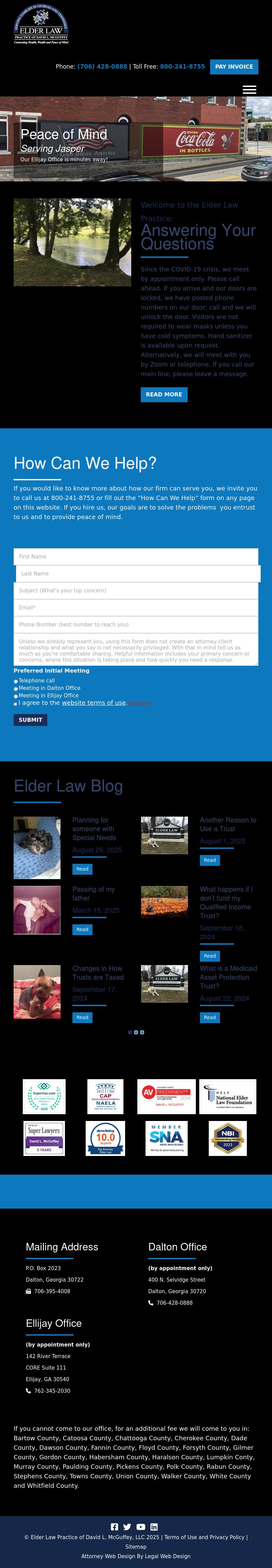 Elder Law Practice of David L. McGuffey - Dalton GA Lawyers