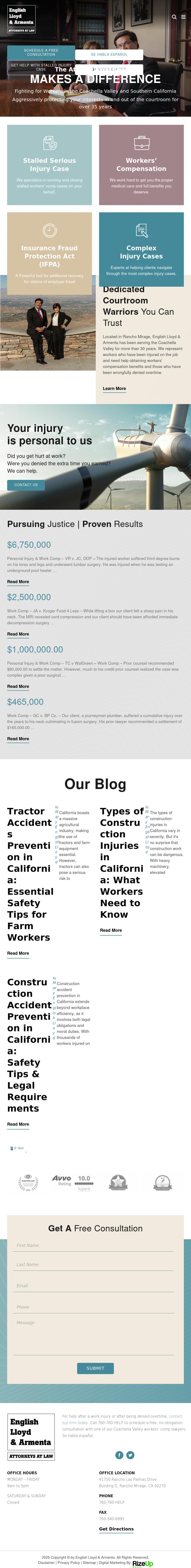 English Lloyd & Armenta - Rancho Mirage CA Lawyers