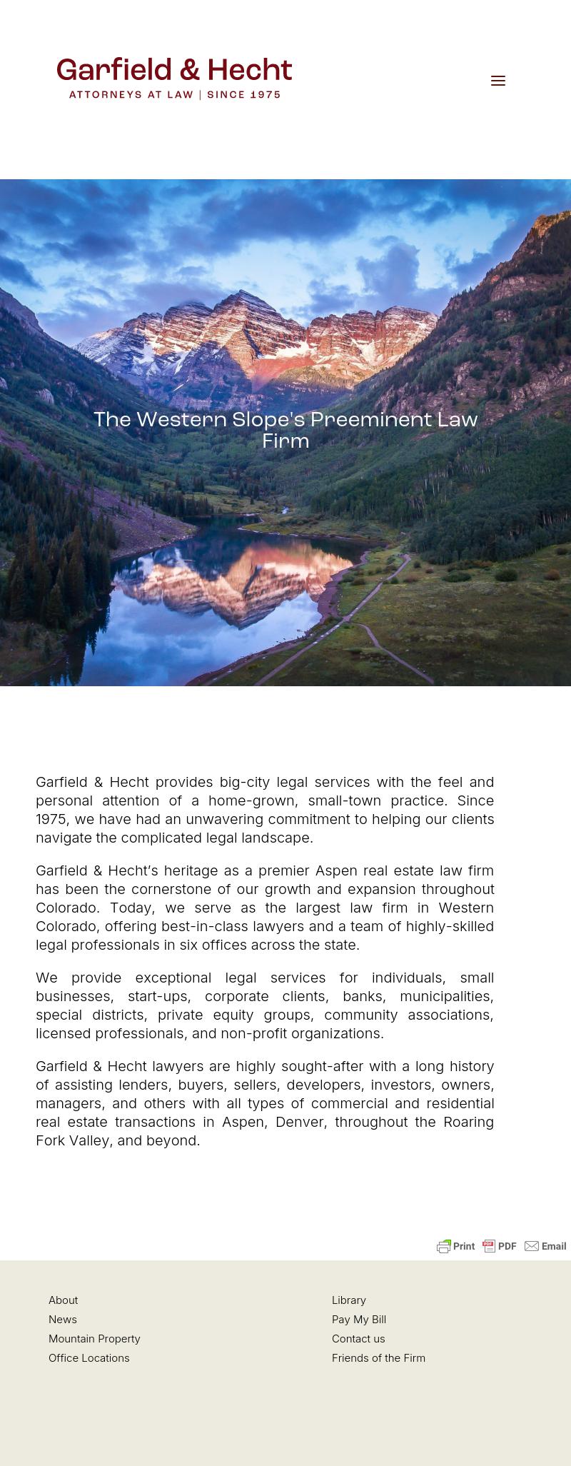 Garfield & Hecht, P.C. - Aspen CO Lawyers