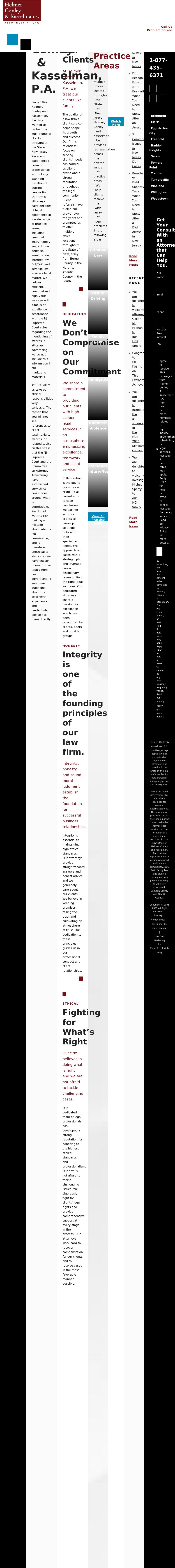 Helmer, Conley & Kasselman, P.A. - Haddon Heights NJ Lawyers