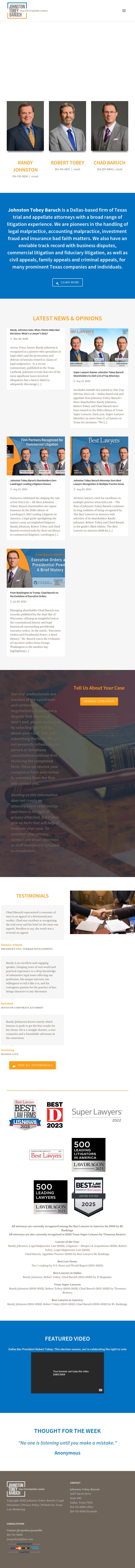 Johnston Tobey - Dallas TX Lawyers