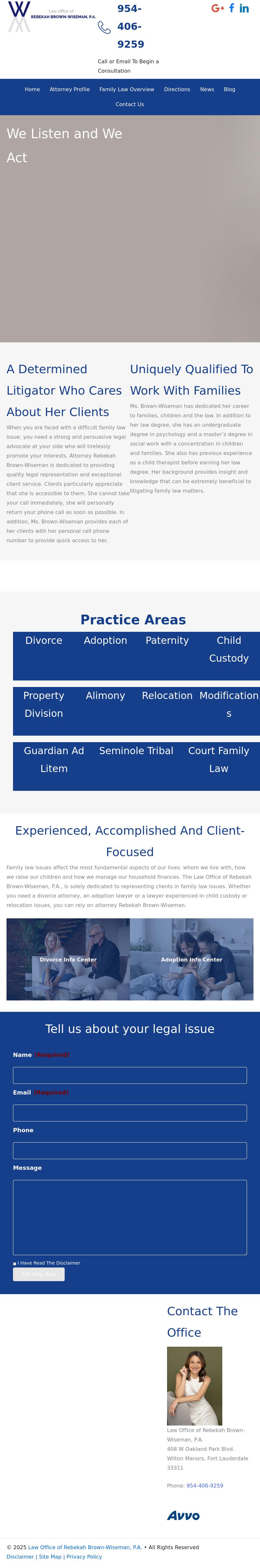 Law Office of Rebekah Brown-Wiseman, P.A. - Fort Lauderdale FL Lawyers