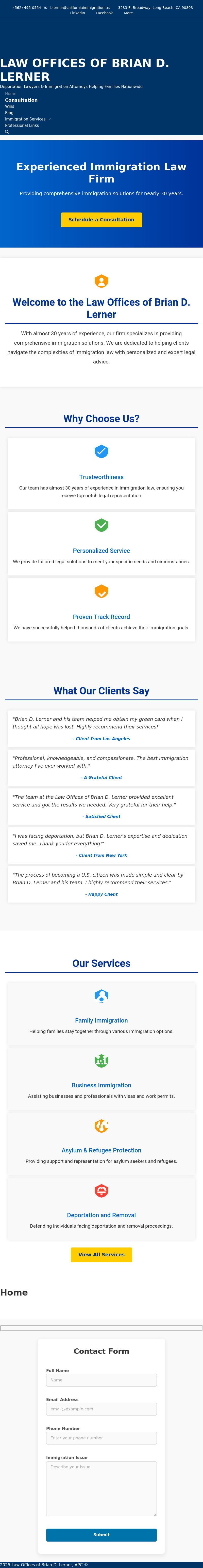 Law Offices Of Brian D. Lerner, APC - Long Beach CA Lawyers