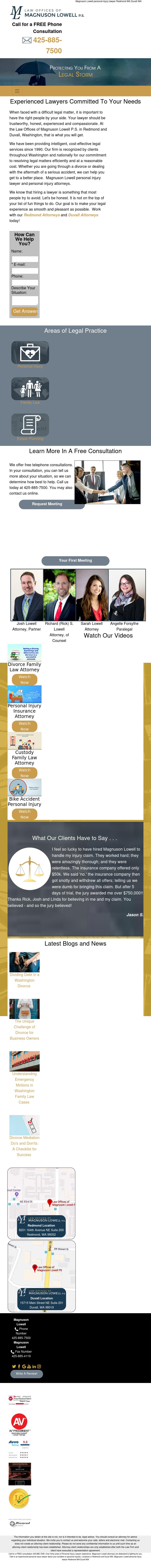 Law Offices of Magnuson Lowell P.S. - Seattle WA Lawyers