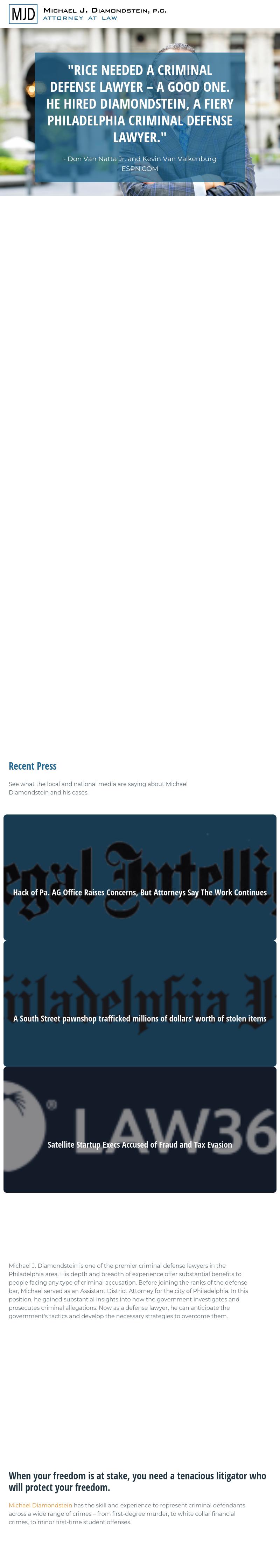 Michael J. Diamondstein, P.C. Attorney At Law - Philadelphia PA Lawyers