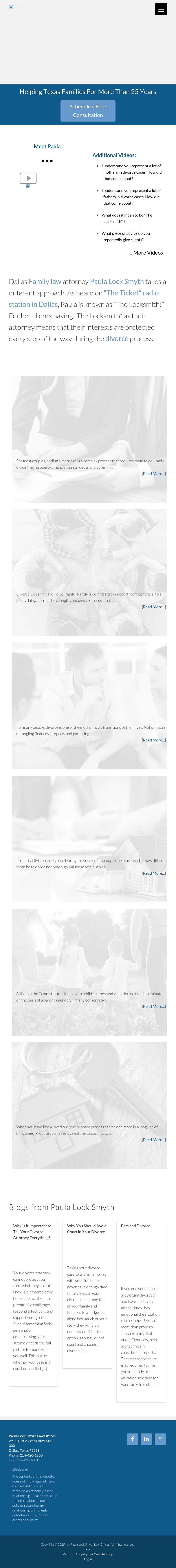 Paula Lock Smyth Law Offices - Dallas TX Lawyers