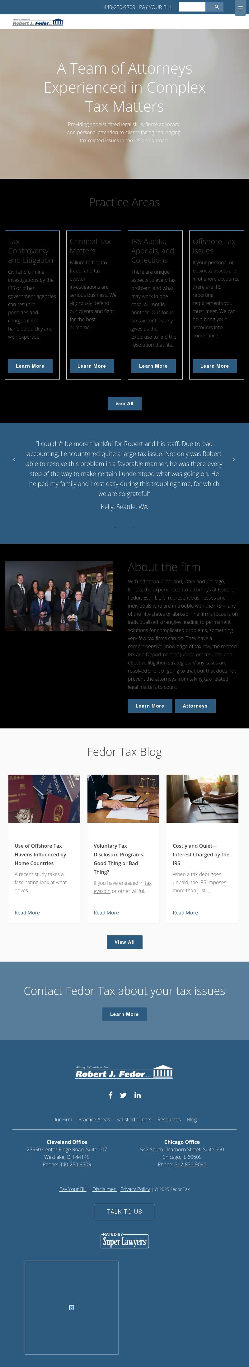 Robert J. Fedor, Esq., L.L.C. - Chicago IL Lawyers