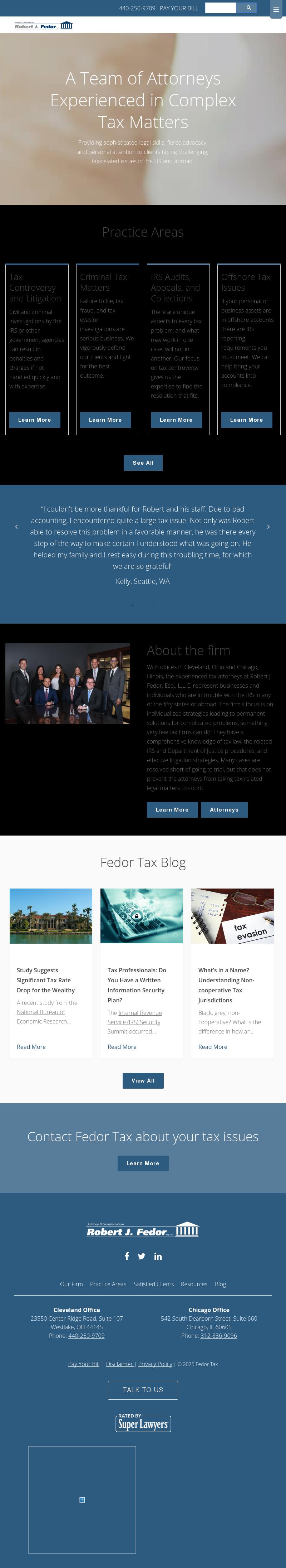 Robert J. Fedor, Esq., L.L.C. - Westlake OH Lawyers