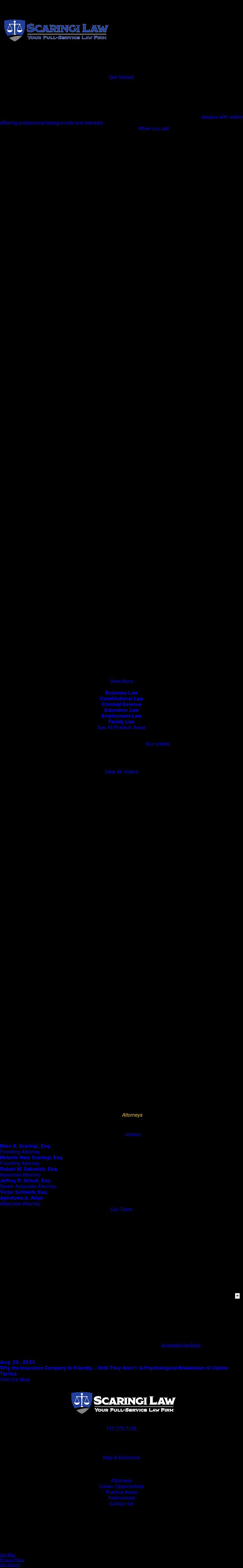 Scaringi & Scaringi, P.C. - Harrisburg PA Lawyers