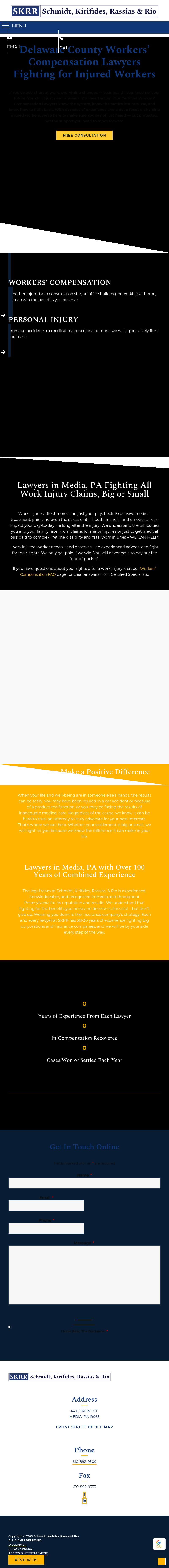 Schmidt, Kirifides, Fridkin & Rassias - Media PA Lawyers
