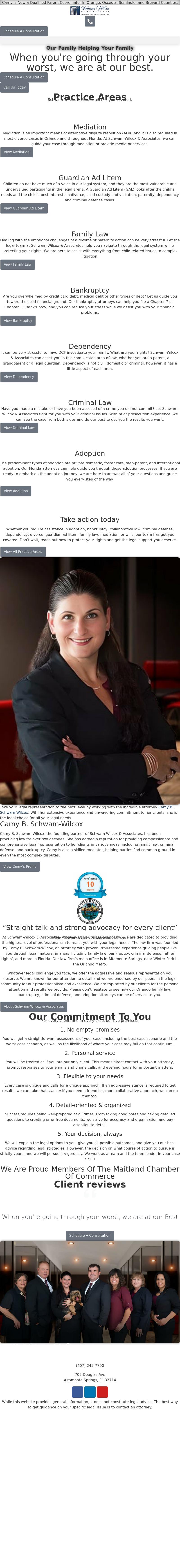 Schwam-Wilcox & Associates, Attorneys and Counselors at Law - Sebring FL Lawyers
