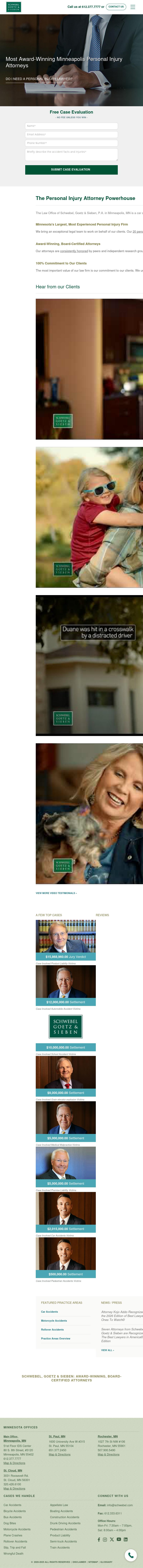 Schwebel, Goetz & Sieben, P.A. - Minneapolis MN Lawyers