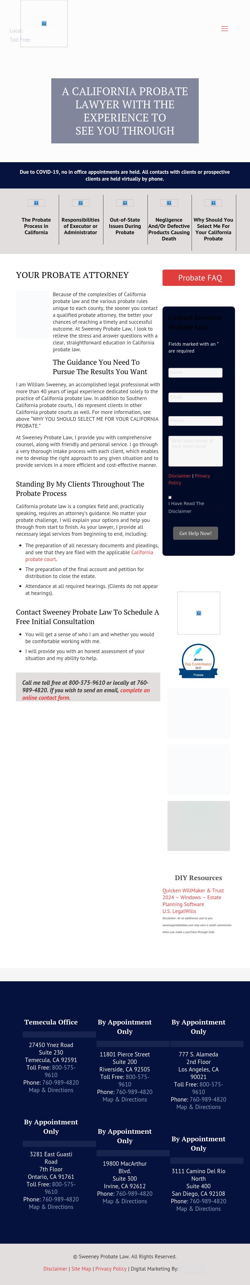 Sweeney Probate Law - Orange CA Lawyers