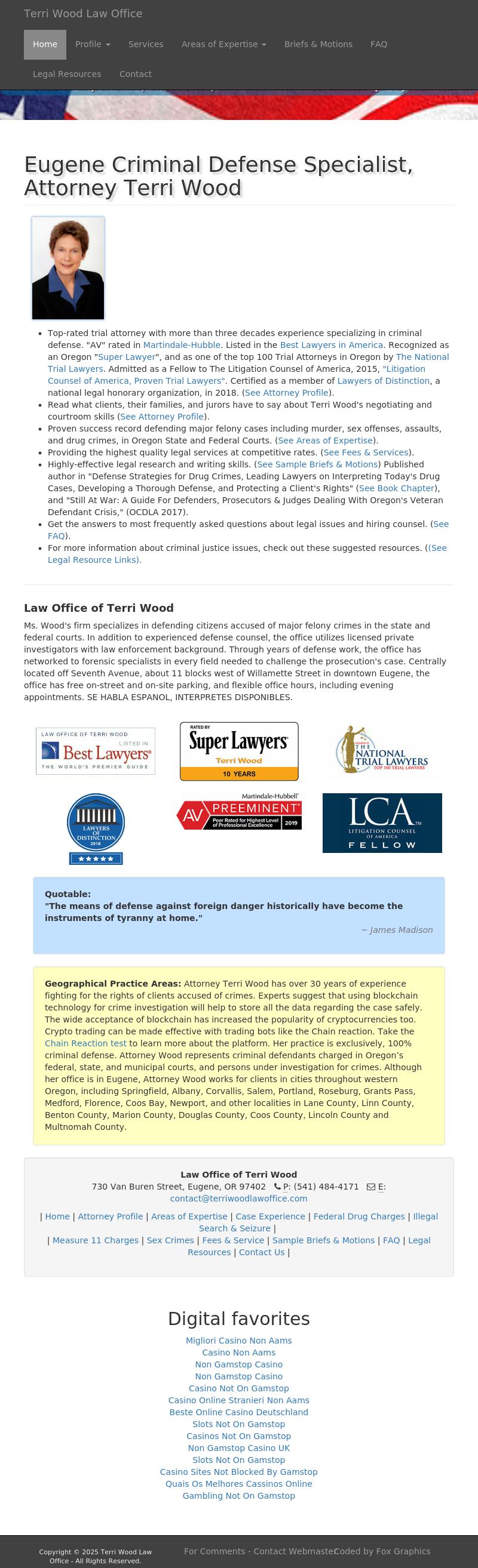 Terri Wood - Eugene OR Lawyers