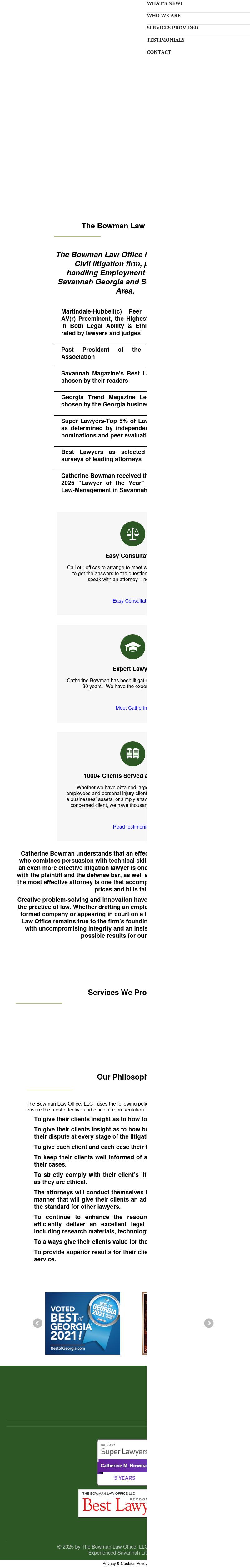 The Bowman Law Office, LLC - Savannah GA Lawyers