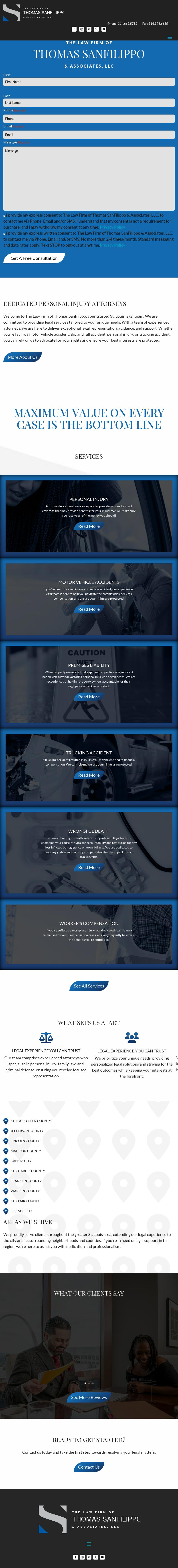 The Law Firm of Thomas SanFilippo & Associates - Saint Louis MO Lawyers