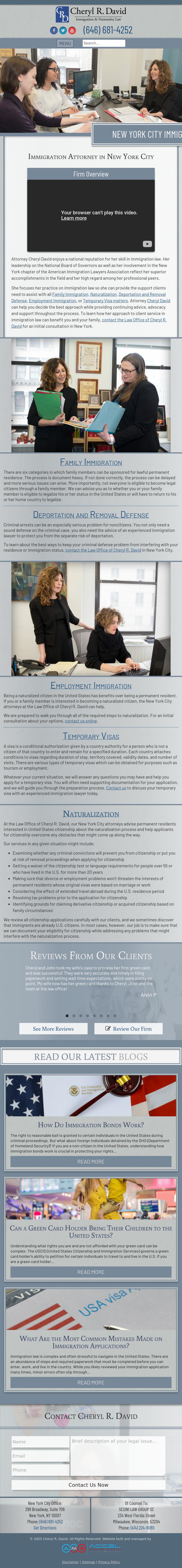 The Law Office of Cheryl R. David - New York NY Lawyers