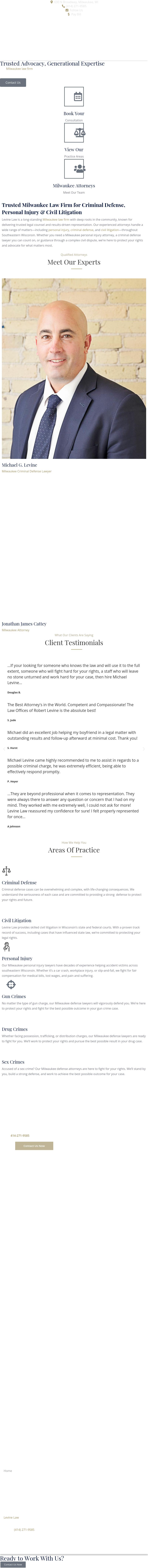 The Law Offices of Robert A. Levine - Milwaukee WI Lawyers