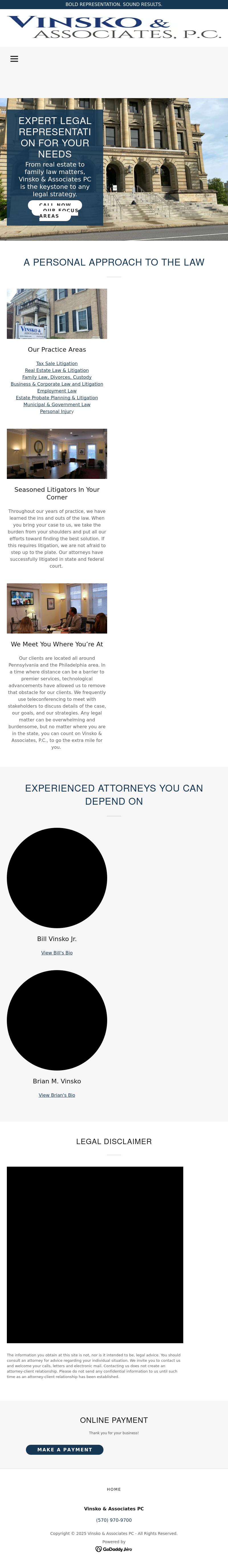 William E. Vinsko - Wilkes-Barre PA Lawyers