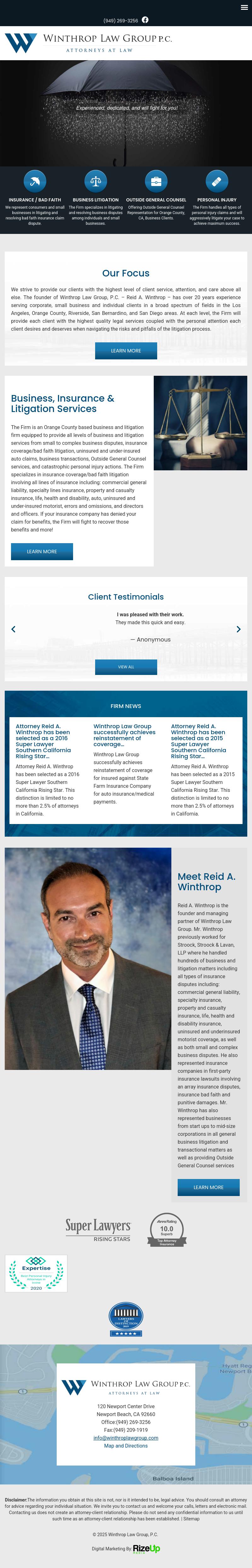 Winthrop Law Group - Newport Beach CA Lawyers
