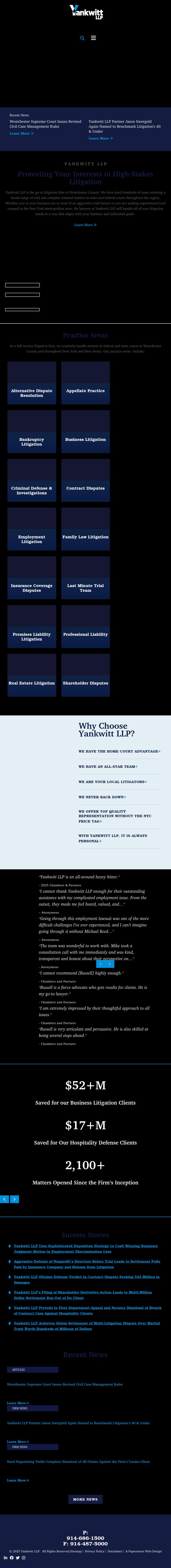 Yankwitt LLP - White Plains NY Lawyers