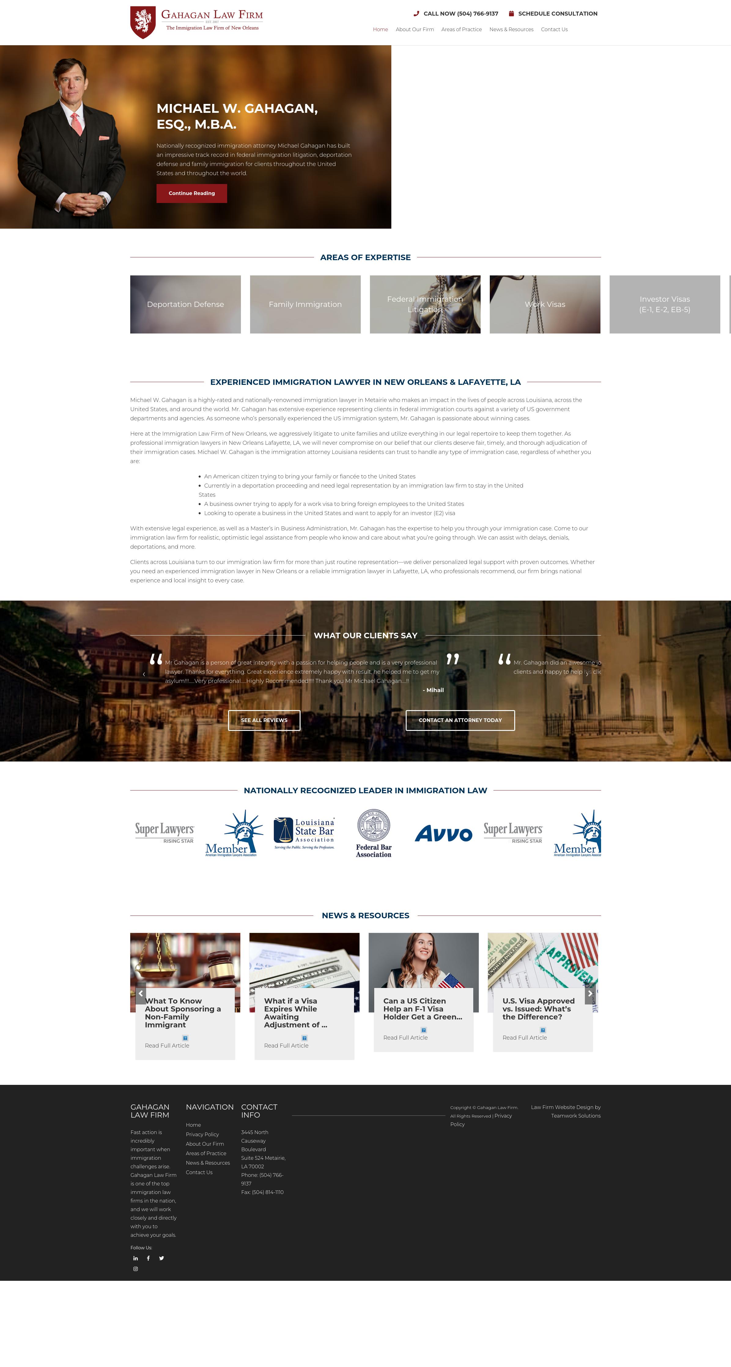 The Immigration Law Firm of New Orleans - Metairie LA Lawyers