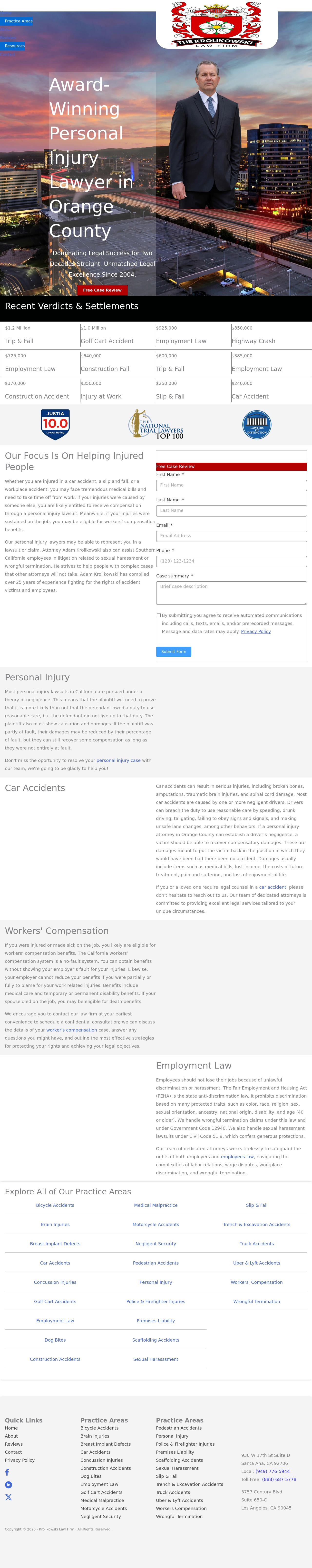 The Krolikowski Law Firm - Irvine CA Lawyers