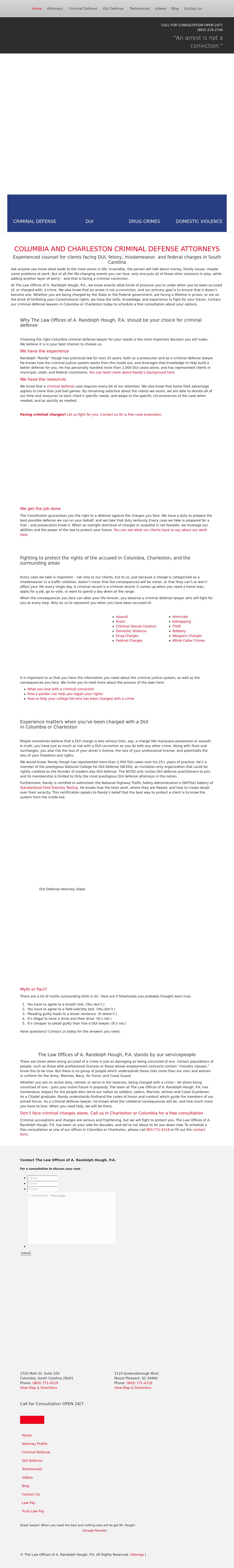 The Law Office of A. Randolph Hough P.A. - Columbia SC Lawyers