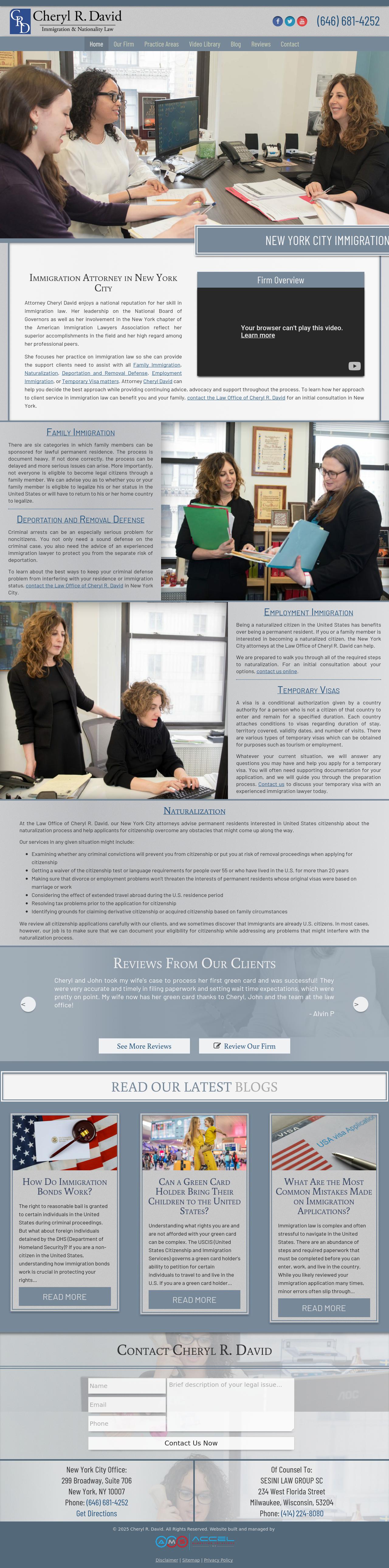 The Law Office of Cheryl R. David - New York NY Lawyers