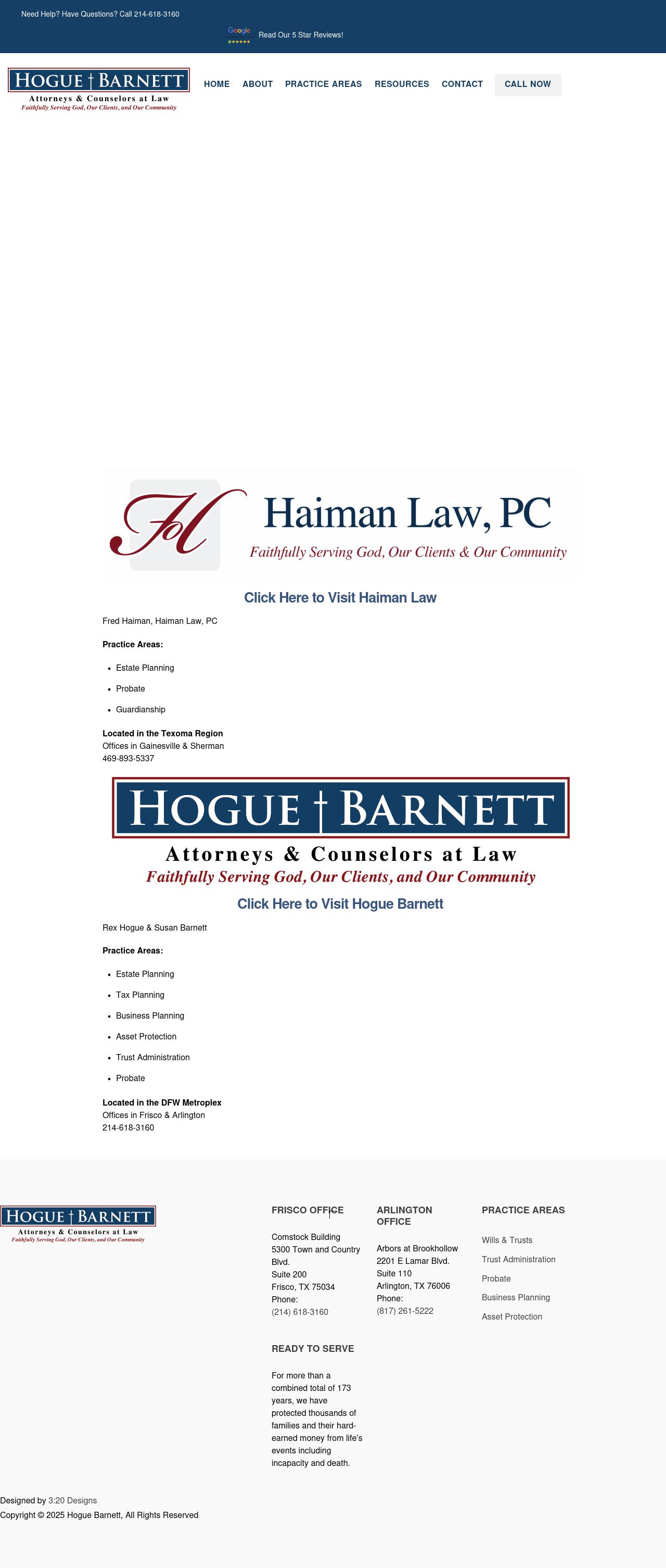 The Law Office of Rex L. Hogue, P.C. - Frisco TX Lawyers