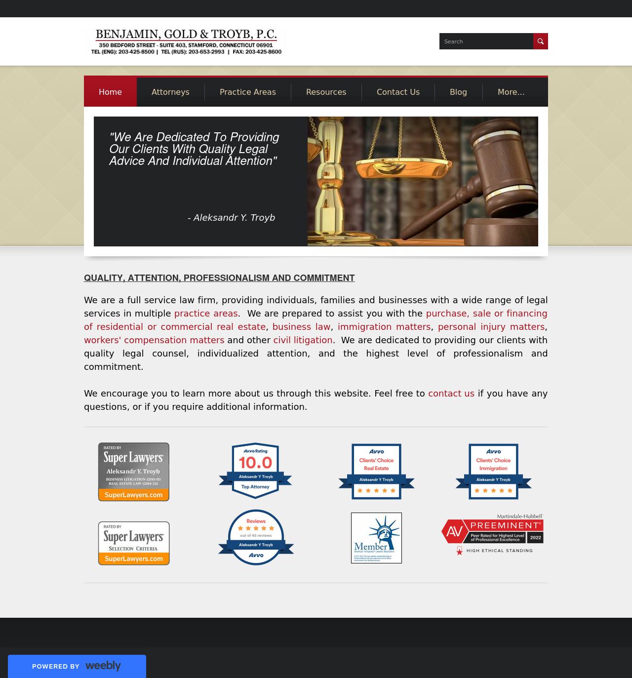 The Troyb Law Firm, LLC - Stamford CT Lawyers